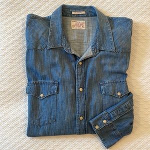 Lucky Brand Men’s Denim Western Shirt